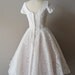 50s lace wedding dress / 1950s wedding dress / You Send Me dress