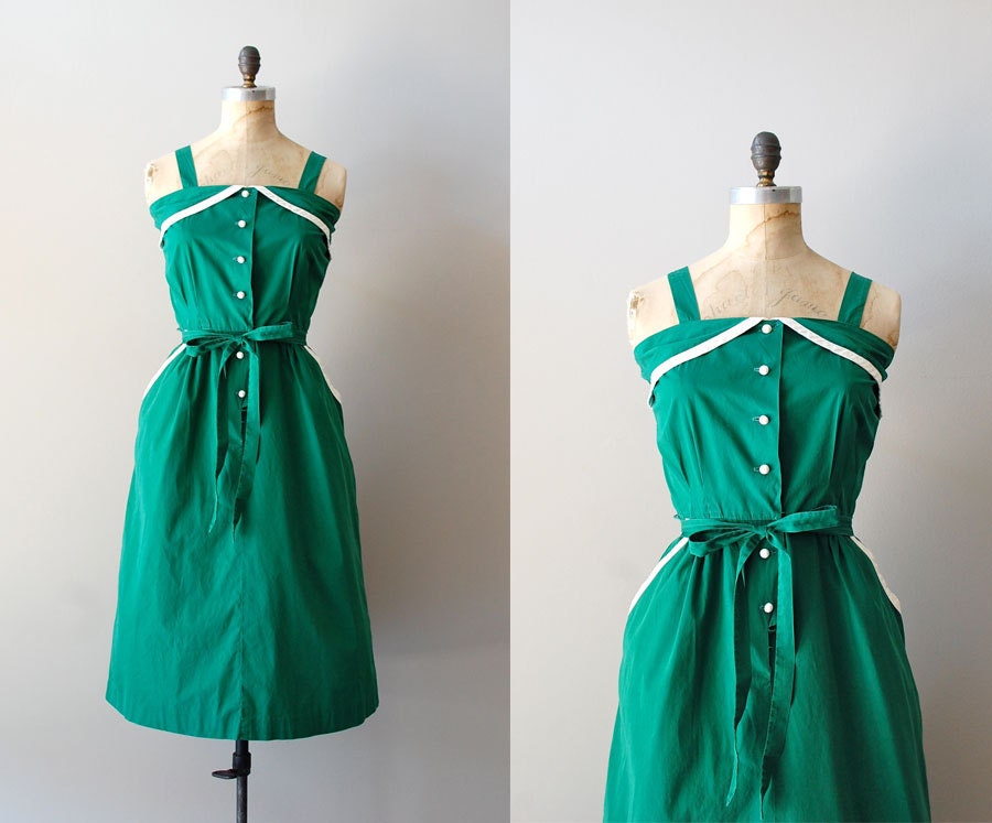 1950s dress / 50s dress / On the Green dress