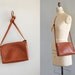 brown leather bag / honey brown leather shoulder bag / petite leather purse