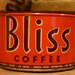 CANDLE Unique Hand-Poured Soy Wax Candle In Old Orange Vintage BLISS Coffee Tin Can Great Rustic Wedding BRIDAL Bride Gift Eco-Friendly