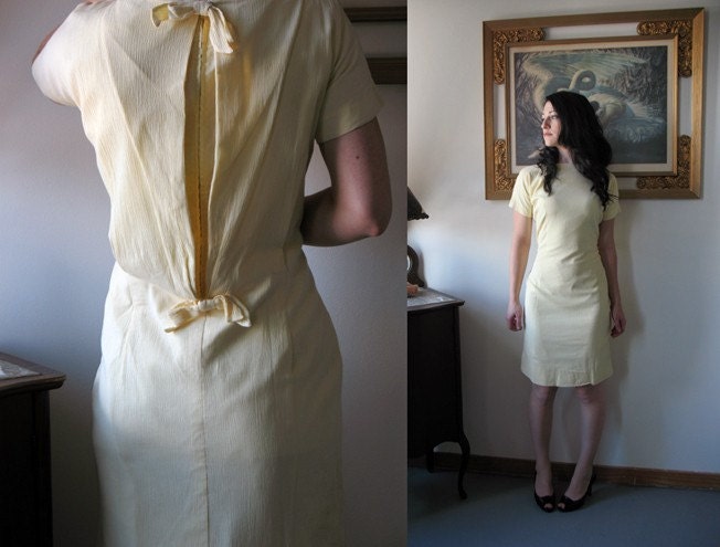60s Helen Whiting lady bird dress MEDIUM