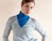 Mod Striped Sailorette Crop Top - NOS 1960s