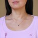 Peace Sign Necklace - Peace Jewelry - Sterling Silver with Hand Stamped Initial and Swarovski Crystal - Life is Rosey Charm Chain