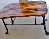 Mesquite and Iron Stool or Bench