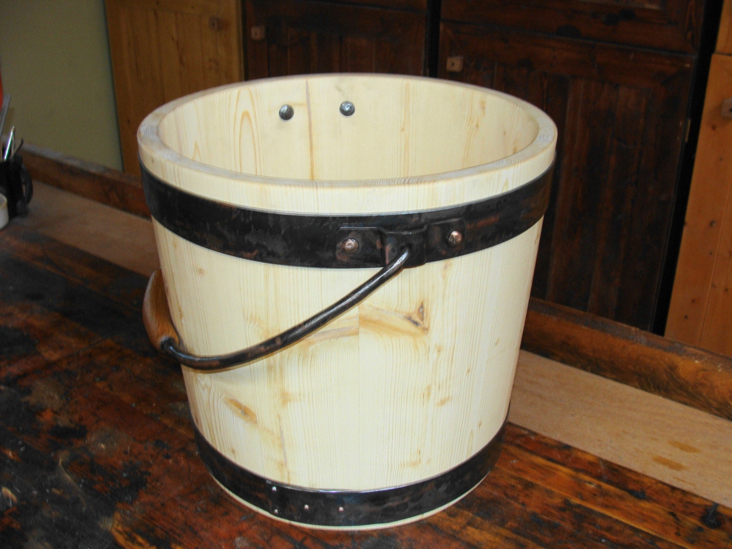 Pine Water Bucket
