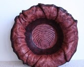 round leather bowl