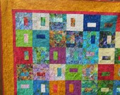 Batik Lap Quilt  Modern Quilt