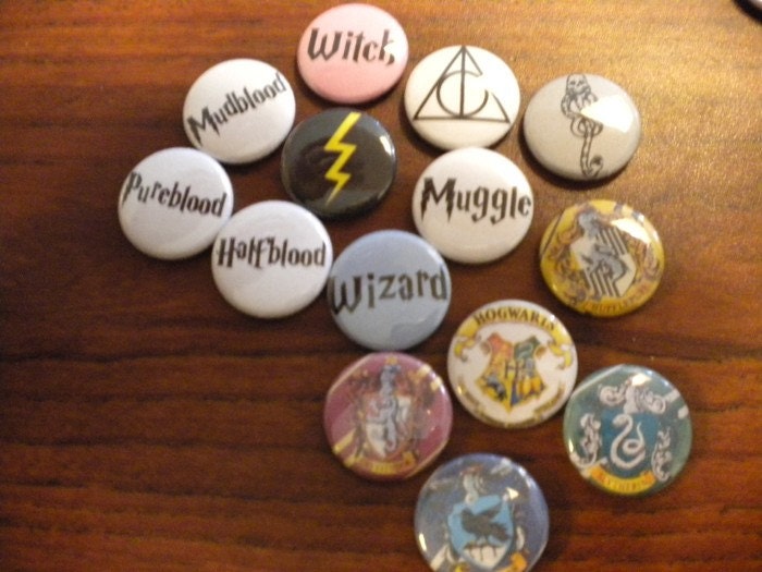 Harry Potter Magnet Set of 6 great for lockers, fridge and whiteboards