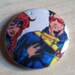 X-Men Cyclops and Jean Grey / Upcycled 1" button