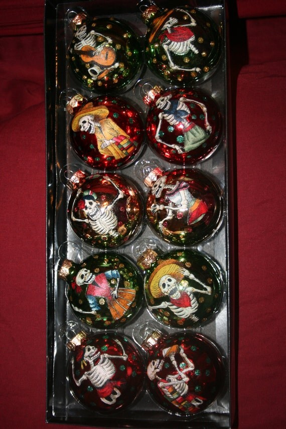 day of the dead christmas ornaments by creativegitana on etsy day of the dead christmas ornaments by creativegitana on etsy