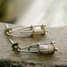 Bridal Wedding Earrings, Wedding Pearl Earrings,Rose Gold Earrings, Gold & Pearl Wedding Earrings, Pierced ears, 14k rose gold "Laterns"