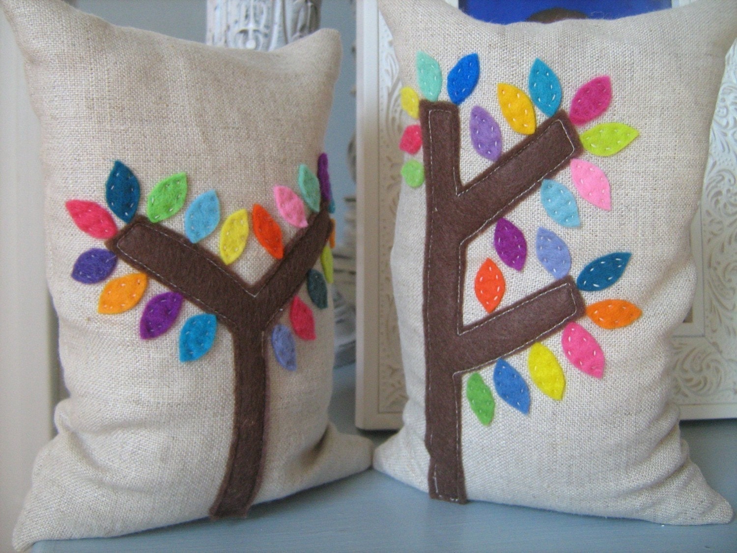 Mod Trees Bean Bag Bookends