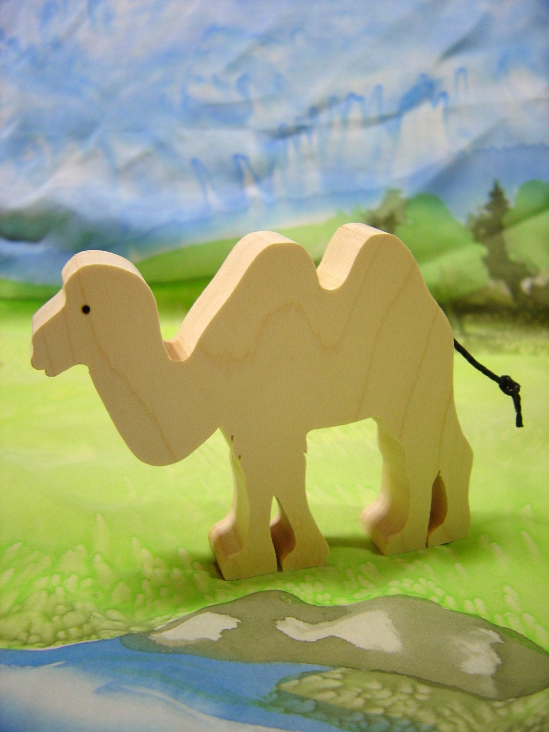 wooden camel  toy