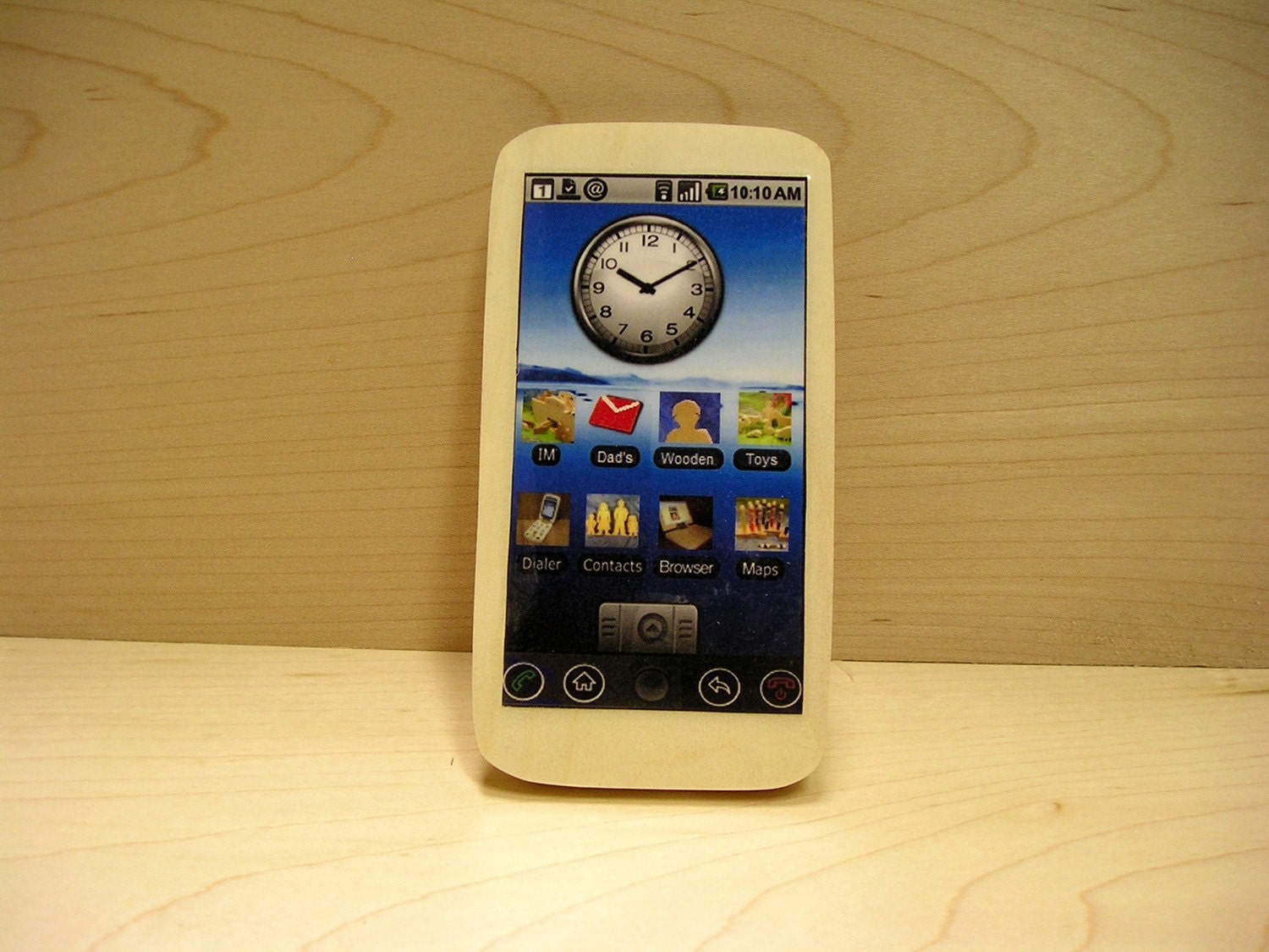 smart phone wooden toy