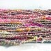 Wool Yarn-Hand Dyed-Merino Yarn- Handspun Plyed- Art Yarn-Frosted Flowers 106 yards
