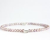 Dainty freshwater pearl and fine silver necklace