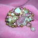 Brooch  PINK Free Form  Hand Crafted  OOAK