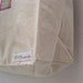 Organic Tote Bag for the Market in orange / eco friendly summer food bag with fabric letters (ONLY 1 - ready to ship)