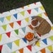 PICNIC BLANKET - Portable Outdoors Camping Beach Blanket - Rainbow Flag Bunting Carnival (Ready to Ship)