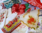 Vintage FLOWERS and Frills HANDKERCHIEF Lot Bakers Dozen