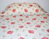 Vintage Bedspread Shabby Chic Roses