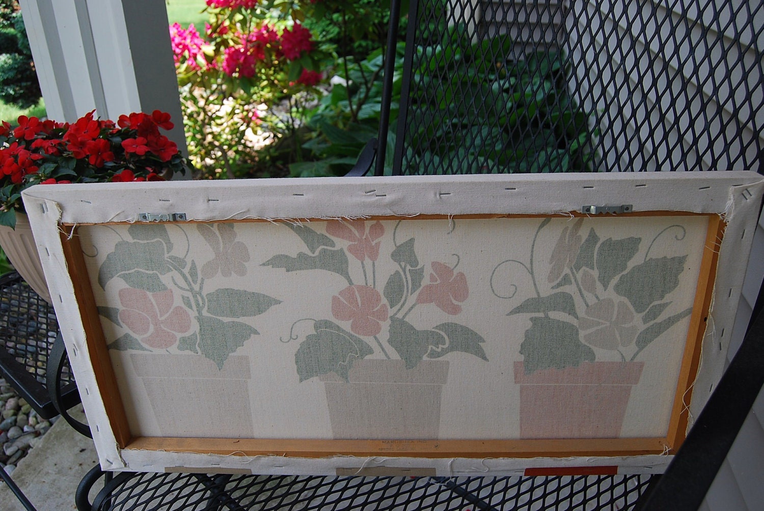 Vintage Marushka Flower Pots on Canvas