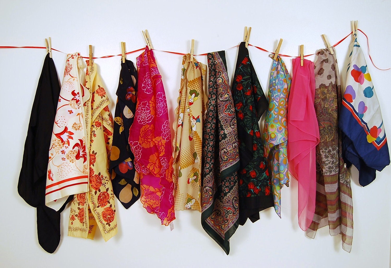 Vintage Scarf Chic Lot