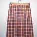 Vintage Skirt Seersucker Plaid