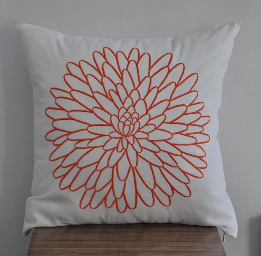 Popular items for orange cushion cover on Etsy