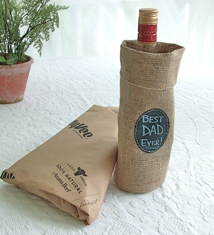 Мешковины мешок подарков для персонализации снова и снова