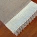 Jute Burlap Skinny Table Runner with tonal accent and pleated trim - 9.5 X 60-inches