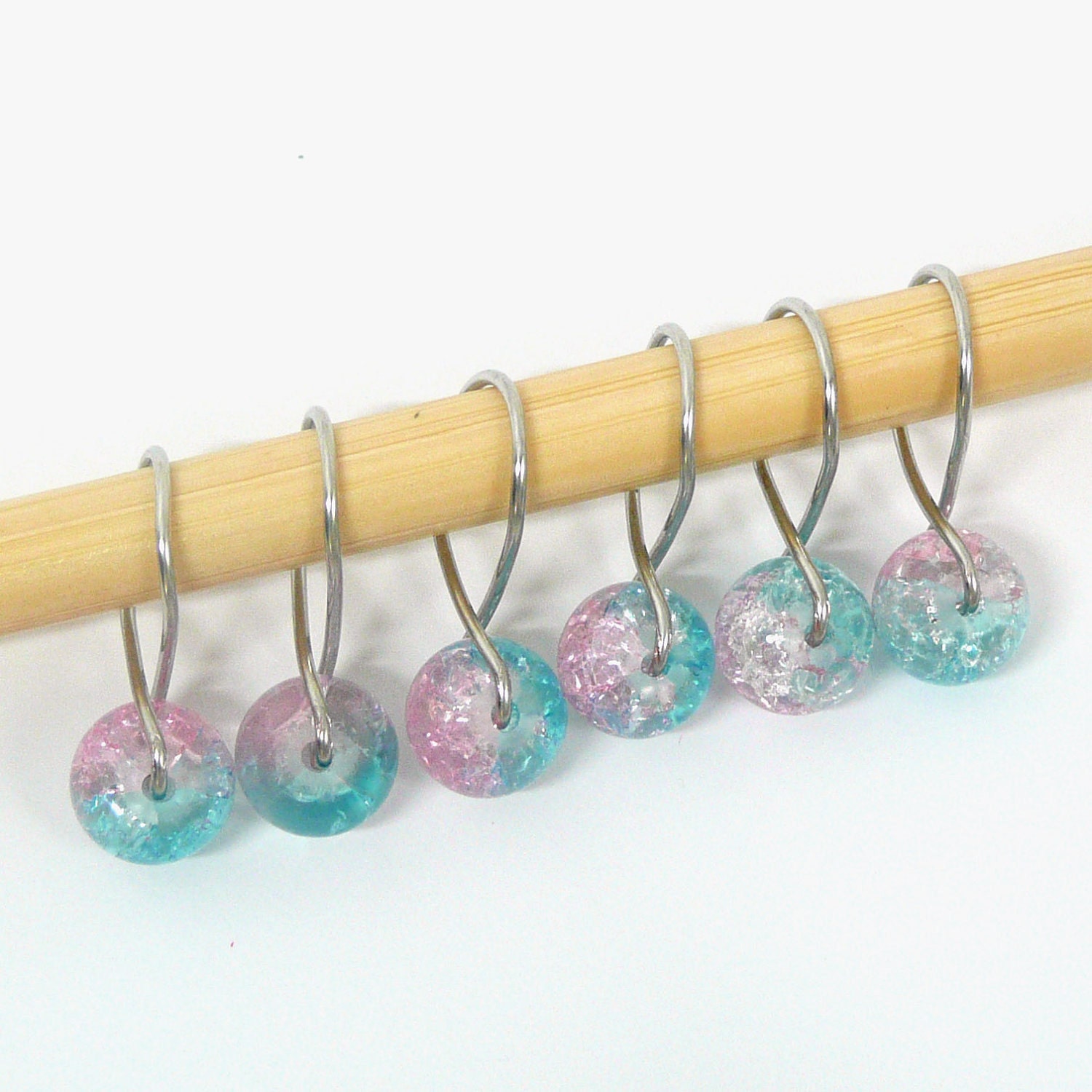 Cotton Candy Infinity Ring Stitch Markers