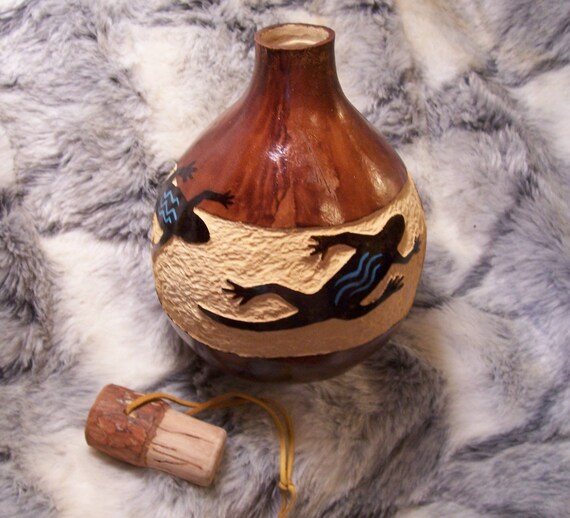 Gourd Water Bottle by KickingBear on Etsy