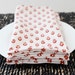 Reserved Listing for mariadornellas. Block Printed Cotton Napkins, Set of 8