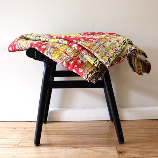 Vintage Kantha Throw