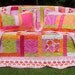 Queen Bed Quilt and Pillow Shams Poppy Punch