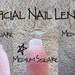 Bubble Gum Pink Blue & White Marbled Nail Art - Set of 24 Artificial Nails - Ready to Ship