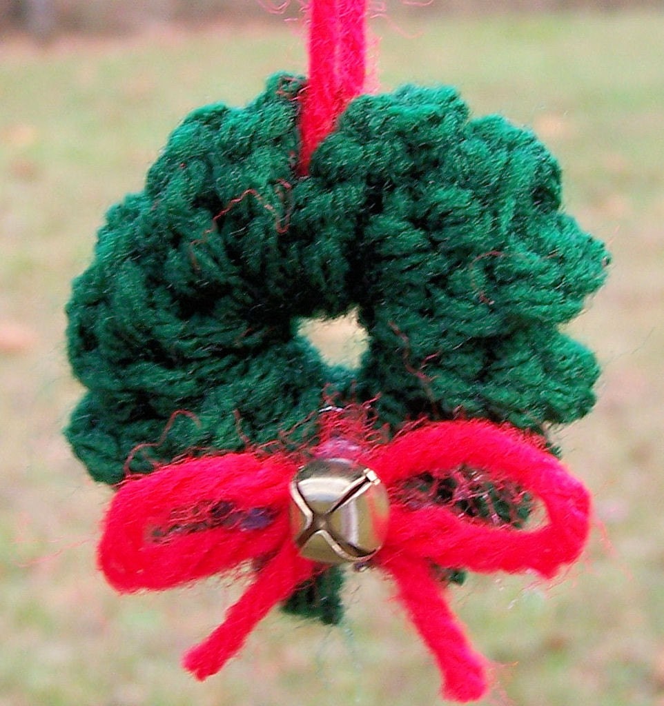 Crochet Wreath Christmas Tree Ornament