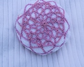 Lavender Lace Crochet Hair bun Net Cover Snood