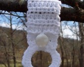 Crochet Kitchen or Bath Towel Holder Ring