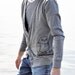 Grey Owl Cardigan - Large (unisex)