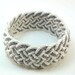 white and lavender turks head knot sailor rope bracelet large 1886