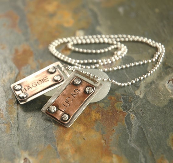 Papa Tags - 2 Custom Name Tags