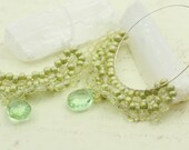 Summer Rain - One of a Kind Boho Style Hoops / Earrings - Ready to Ship - Handmade by VividColors