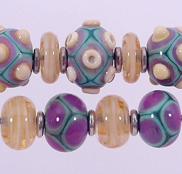 SWEET SPRING -Lampwork Bead Set-Sharpline Designs SRA