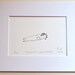 Sleeping Dachshund- Ready To Frame- Ink Drawing- Dog Art- Animal Lover