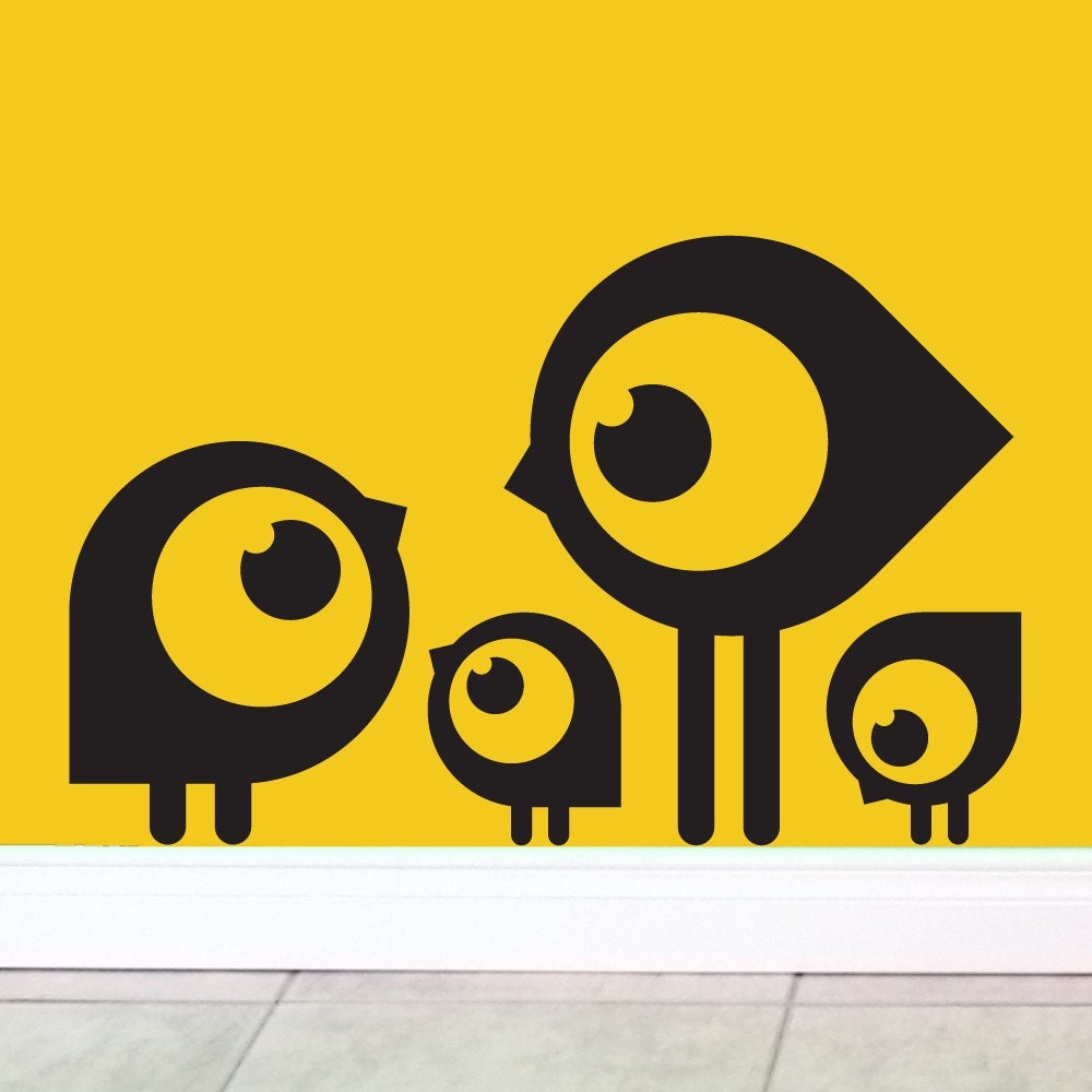 Chick family wall decal