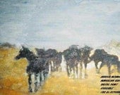Wild Horses Digital  Reproduction Print