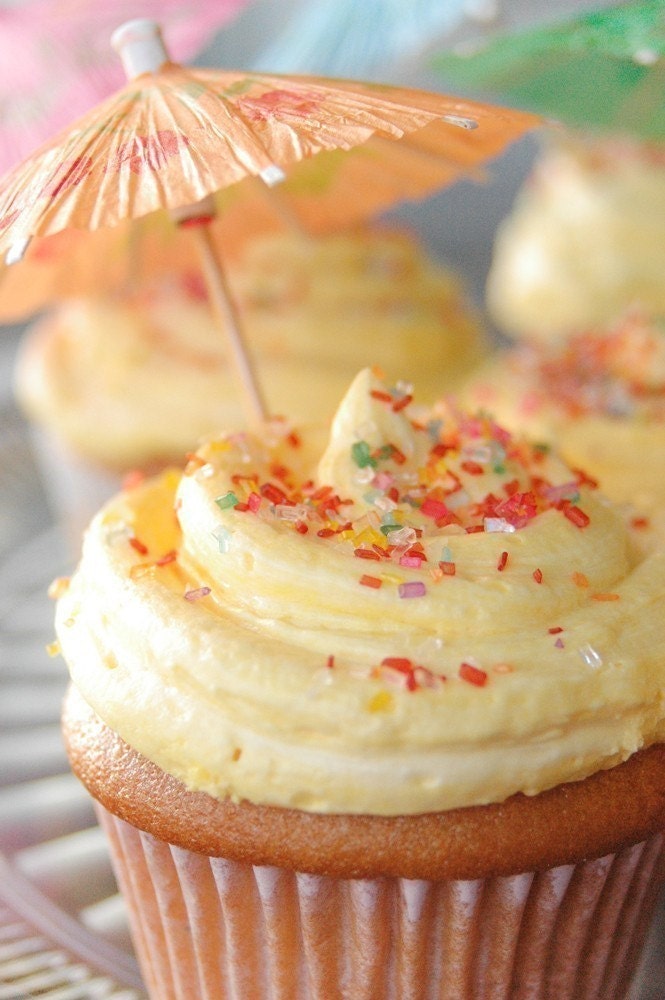 1 Dozen Amaretto Lemon Buttercream Vegan Cupcakes