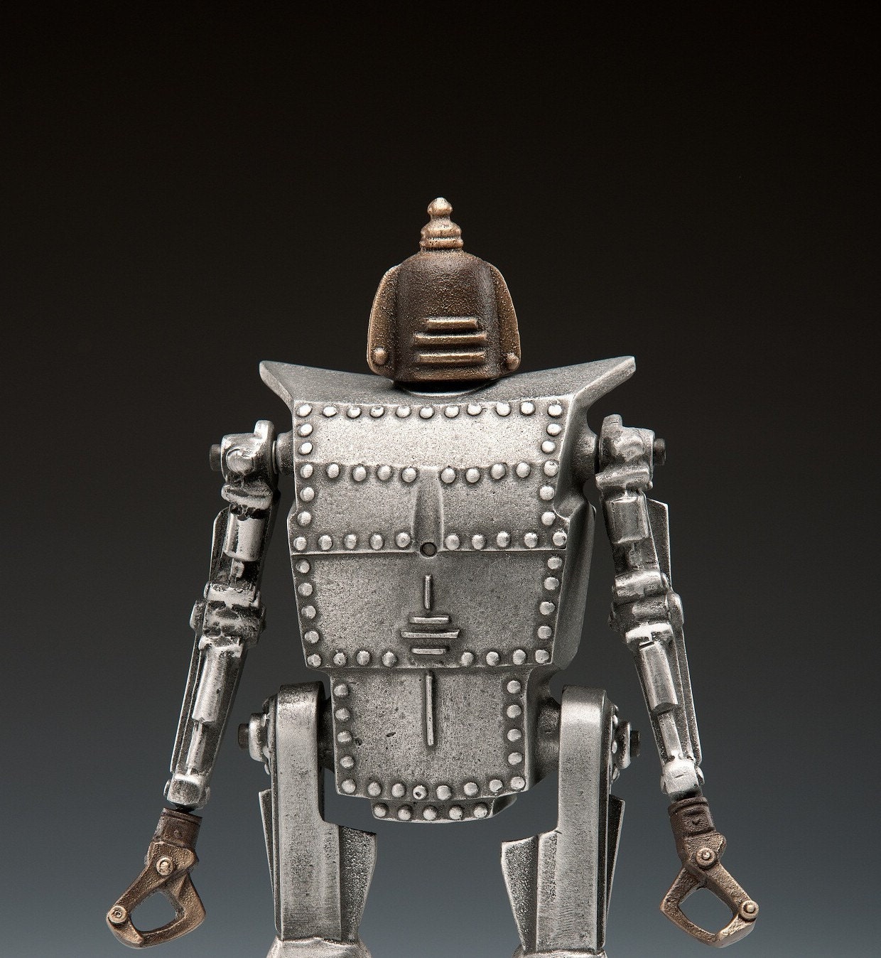 Bob the Robot Coin Bank/Sculpture, Sand cast Aluminum and Bronze